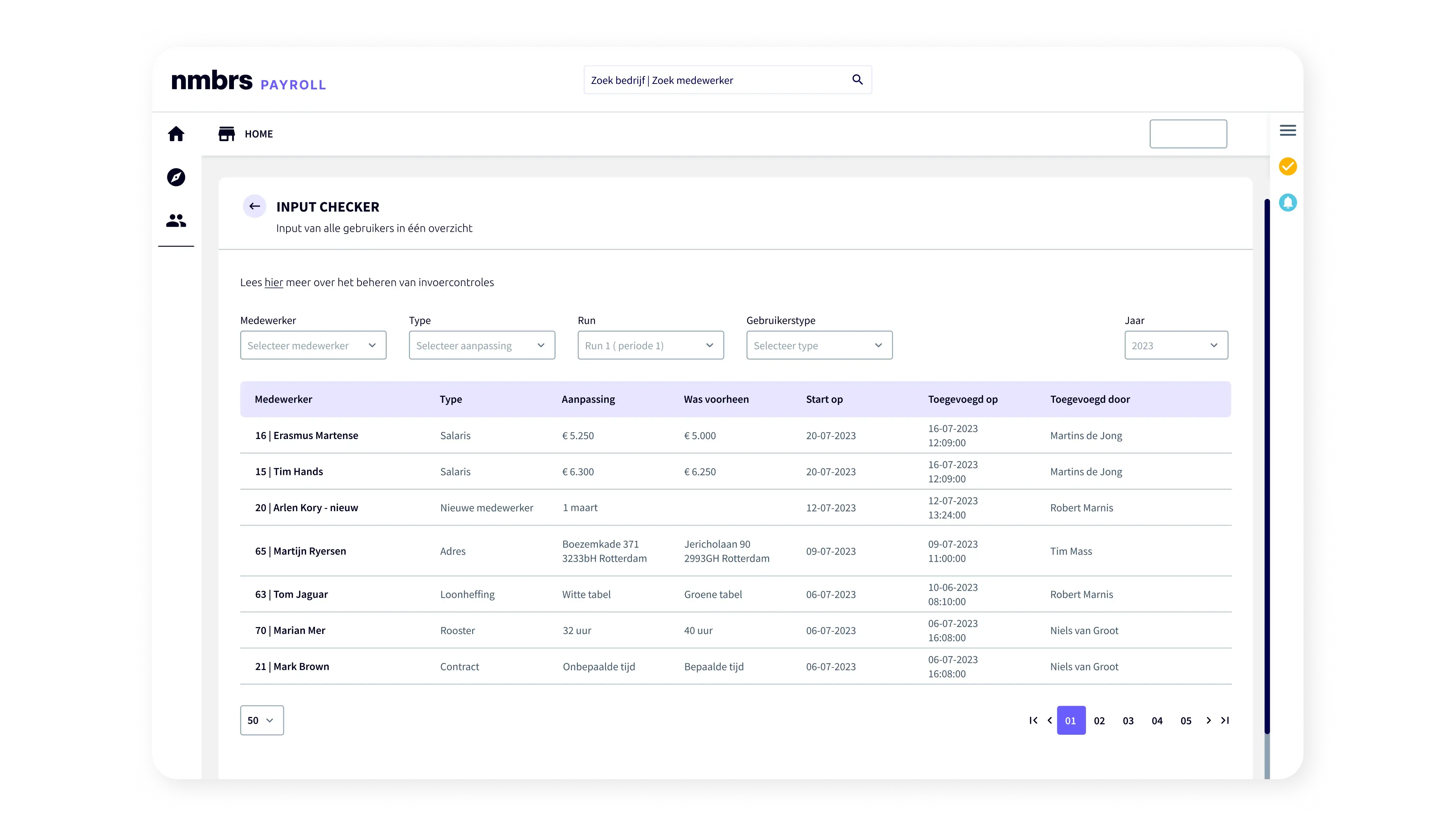 Salaris Input Checker